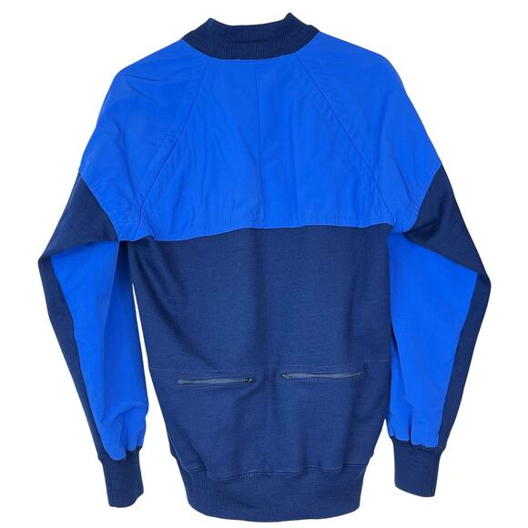 Vintage Men’s Cycling Jacket 1973 Sergal Milano Size Med EU 3 Acrylic Wool Blue - Picture 2 of 11